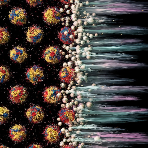 textilná panela s abstrakciou
